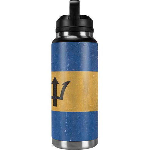 Barbados Flag Distressed YETI Rambler 36oz Bottle Skin